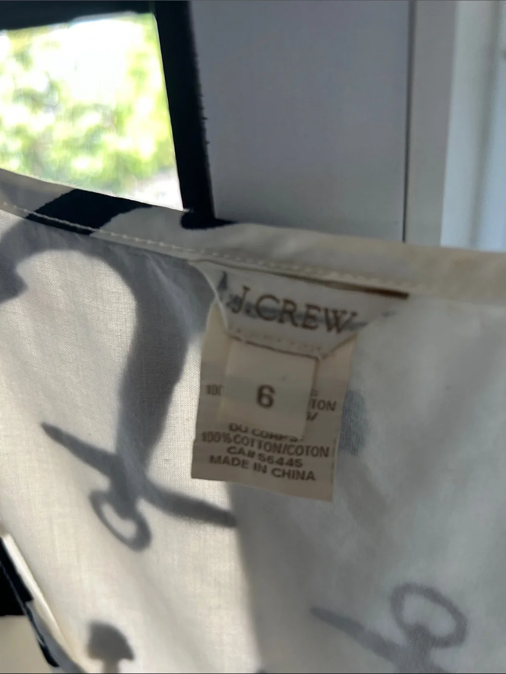 J. Crew Kids Anchor-Print Sleeveless One-Piece in Cream and Black